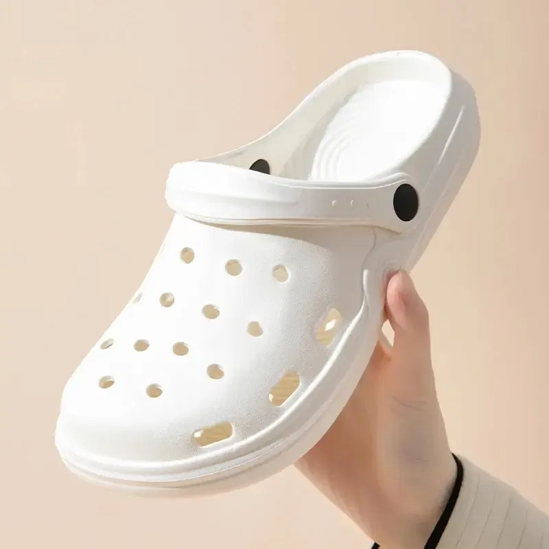 Shoe Size: 38, Color: Pink - Dongdong Shoes Women's New Trendy Summer Thick Sole Increase Anti Slip Fashion Work Beach Baotou Slippery Sandals Zyt2354