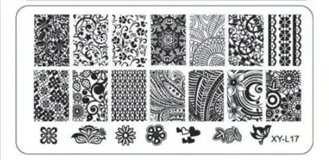 Color: Gold - Kimcci Nail Stamping Plates Flamingo Nail Template Mandala Maple Leaf Stamp Nail Art Stamp Image Template Manicure Stencil Tools