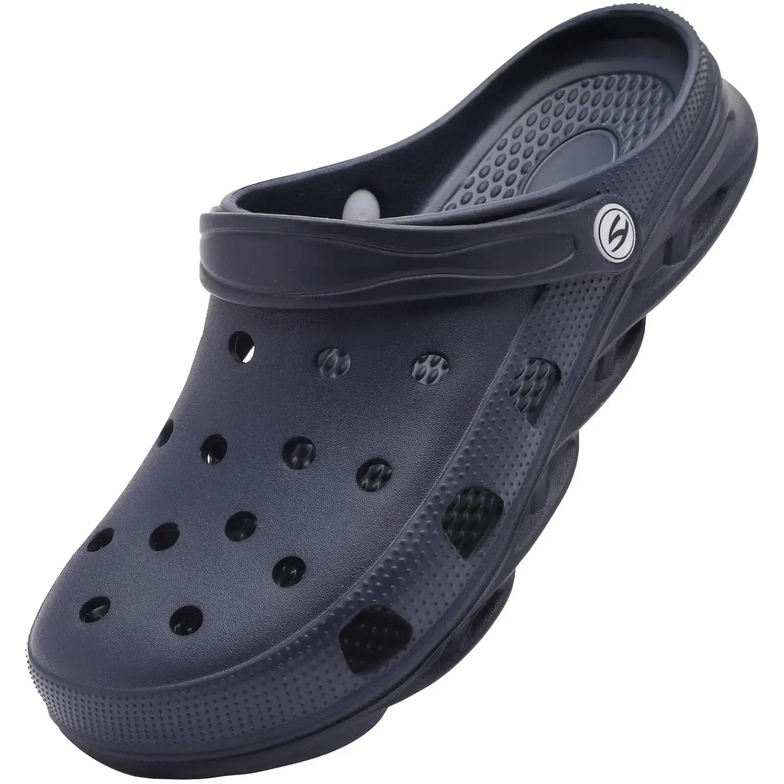 Shoe Size: 40, Color: Black - HOBIBEAR Unisex Garden Clogs Shoes Slippers Sandals for Men and Women