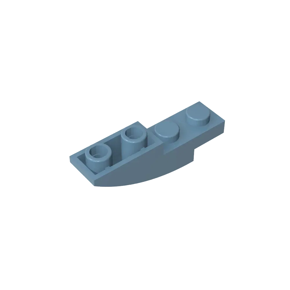 Color: Bright Green - Gobricks GDS-731 BRICK 1X4X1 INV. BOW compatible with lego 13547 children's DIY Educational Building Blocks Technical