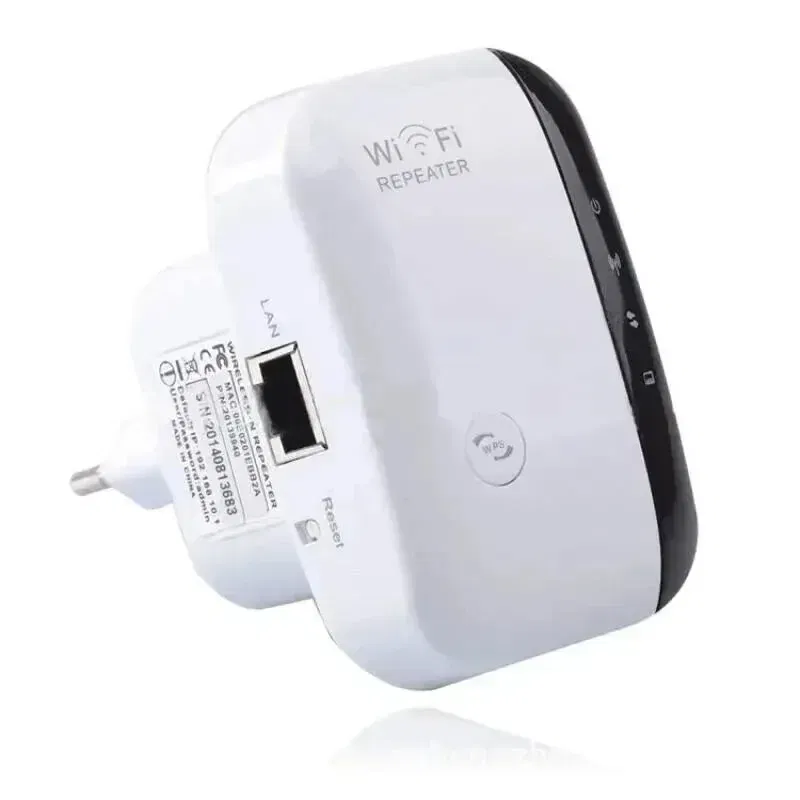 Color: Yellow - Wifi Repeater Wireless Signal Amplifier Extended Network Enhancer EU US Home Router 300m Thro