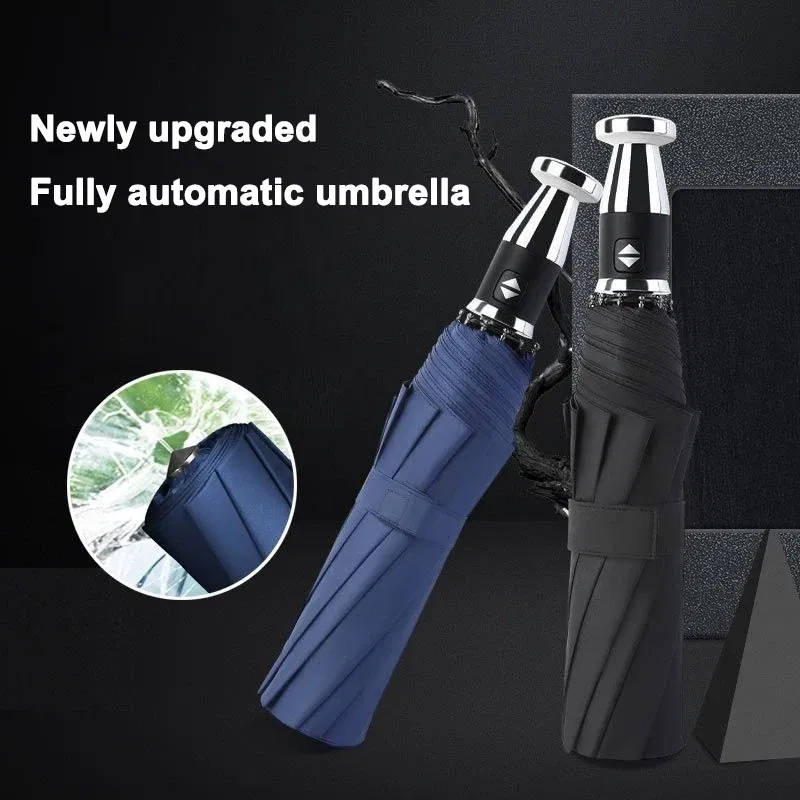 Color Name: black - High-end Car Emblems Folding Sunshade Windproof Umbrella For Porsche Boxster Cayman Cayenne 911 Macan Panamera Auto Accessories