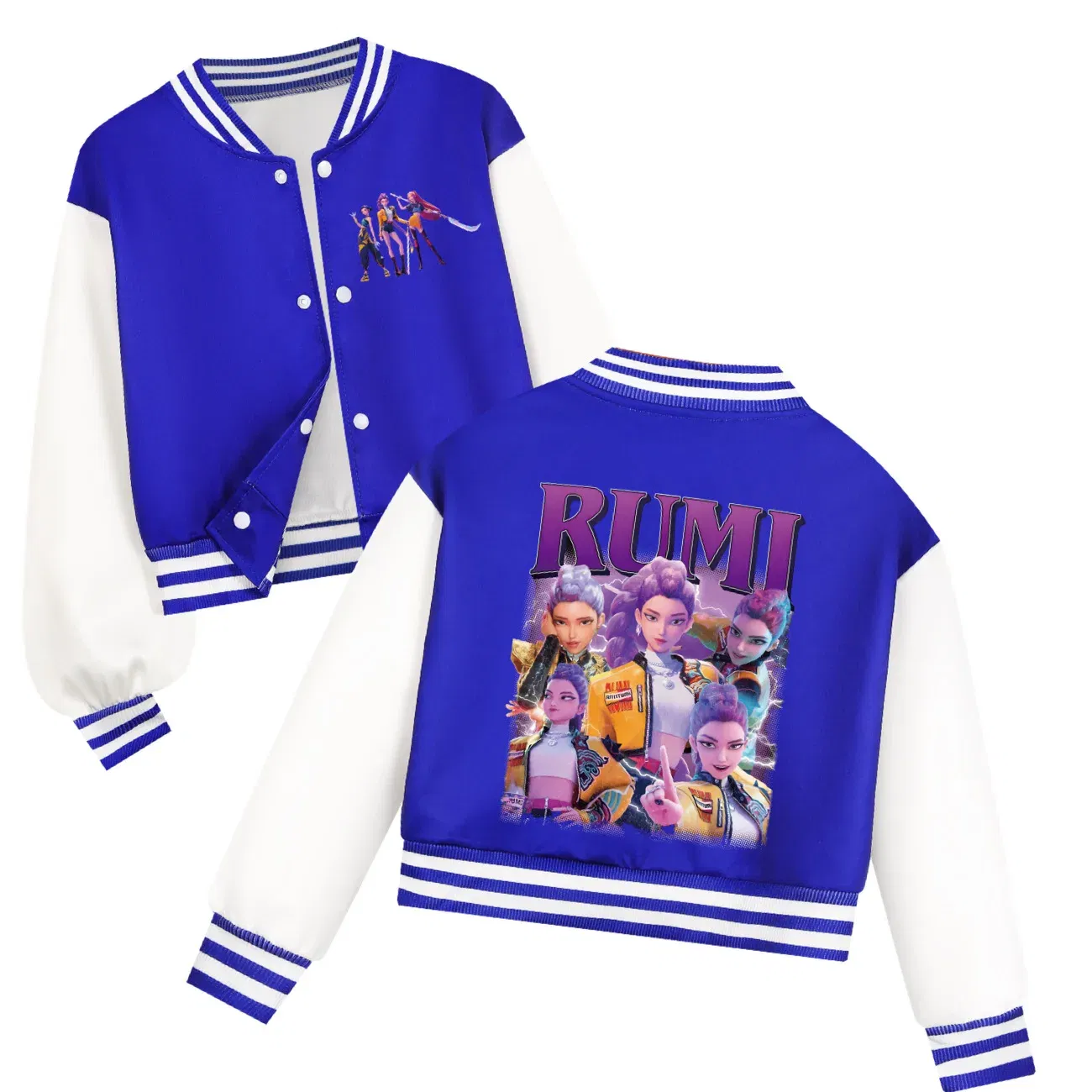 Color: Red, Kid Size: 5 - Kids KPop Demon Hunters Huntrix Clothes Boys Baseball Uniform Spring Autumn Girls Baby Casual Hoodies Children Costume