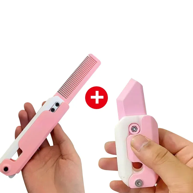 Color: Gold, Ships From: CHINA - Gravity Folding Claw Knife Radish Knife 3d Printing Gravity Knife Small Radish Knife Push Card Decompression Fidget Mini Toy