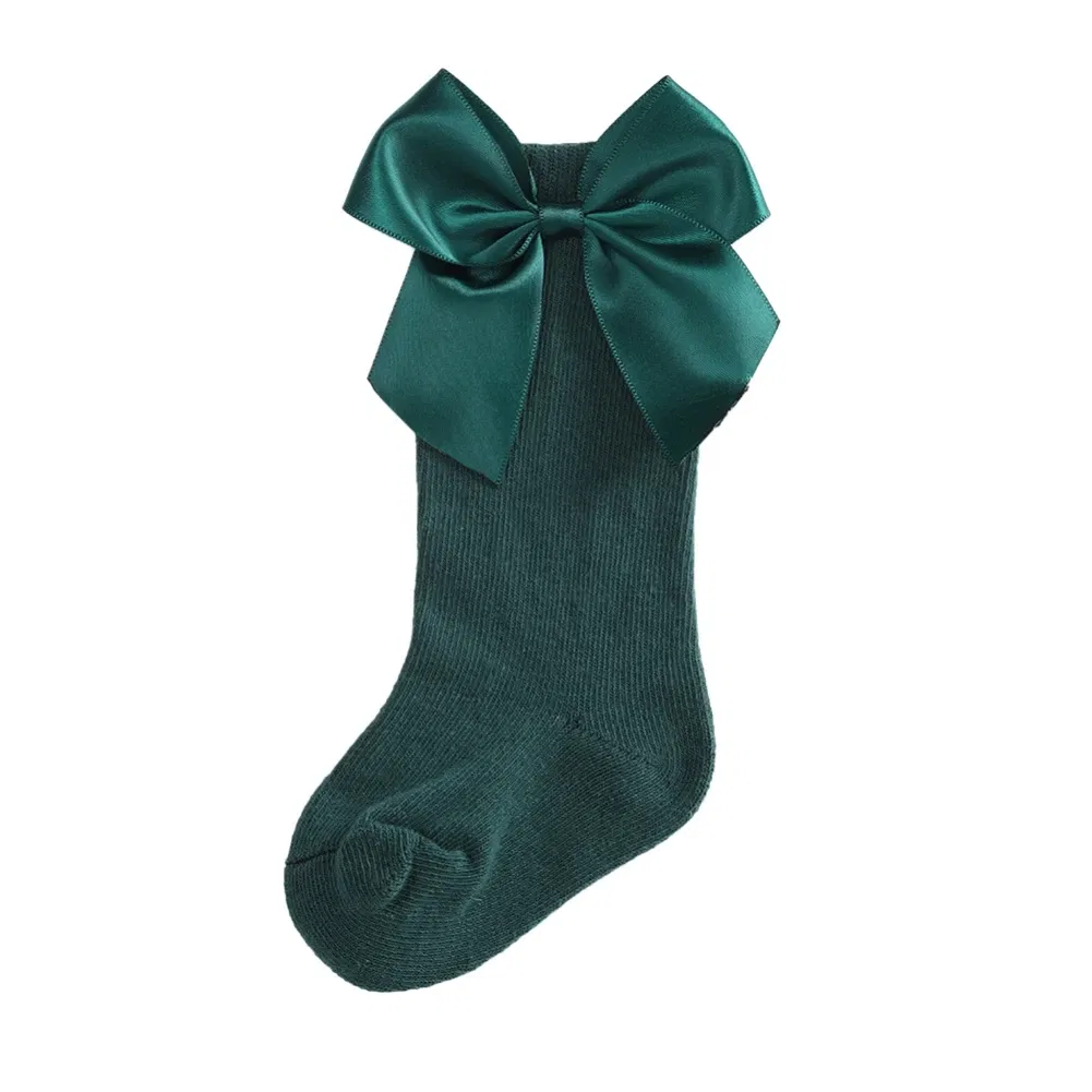 Color: green, Kid Size: 3M, Ships From: CHINA - Jlong Toddler Cotton Solid Color Crew Socks Baby Girls Bow Tie Socks Kids Girls Cute Princess Socks 0-3 Years