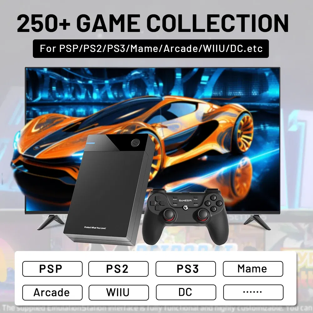 Color: WHITE, Ships From: CHINA - New! 12TB Gaming HDD with Hyperspin Launchbox Retrobat Playnite with 86000+ Retro Video Games Super Console for