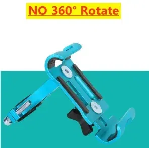 Color: green - 360 Rotate Metal Motorcycle Bicycle Phone Holder Aluminum Alloy Anti-slip Bracket Support GPS Clip Bike Phone Stand for iPhone