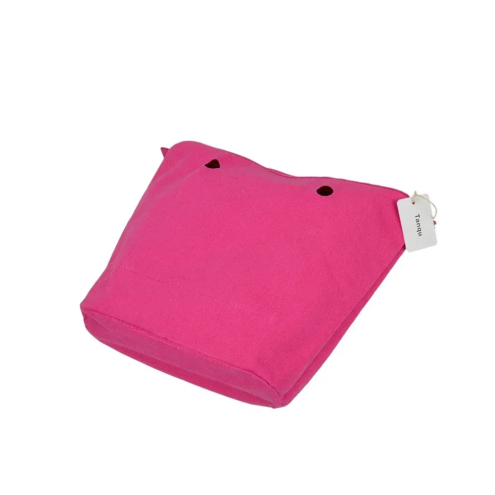 Color: MAROON - TANQU New Inner Lining Zipper Pocket for Classic Obag Insert with Inner Waterproof Coating for O Bag