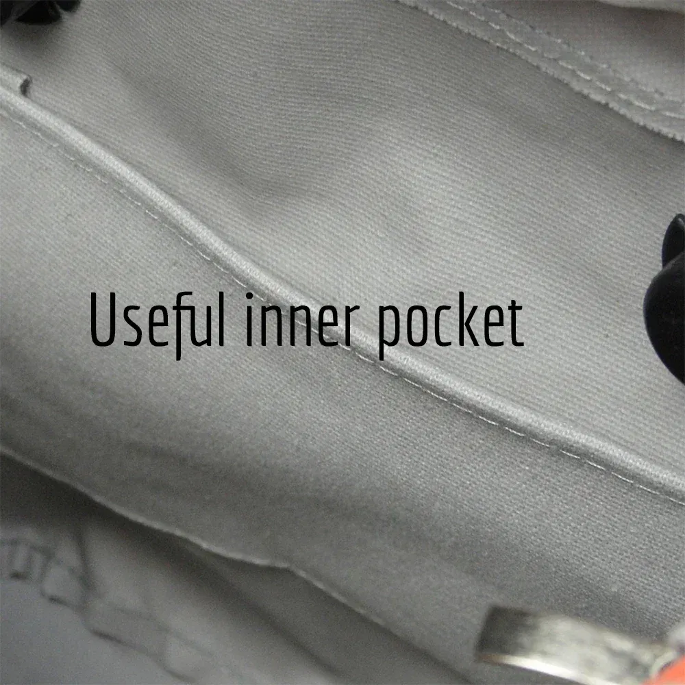 Color: MAROON - TANQU New Inner Lining Zipper Pocket for Classic Obag Insert with Inner Waterproof Coating for O Bag