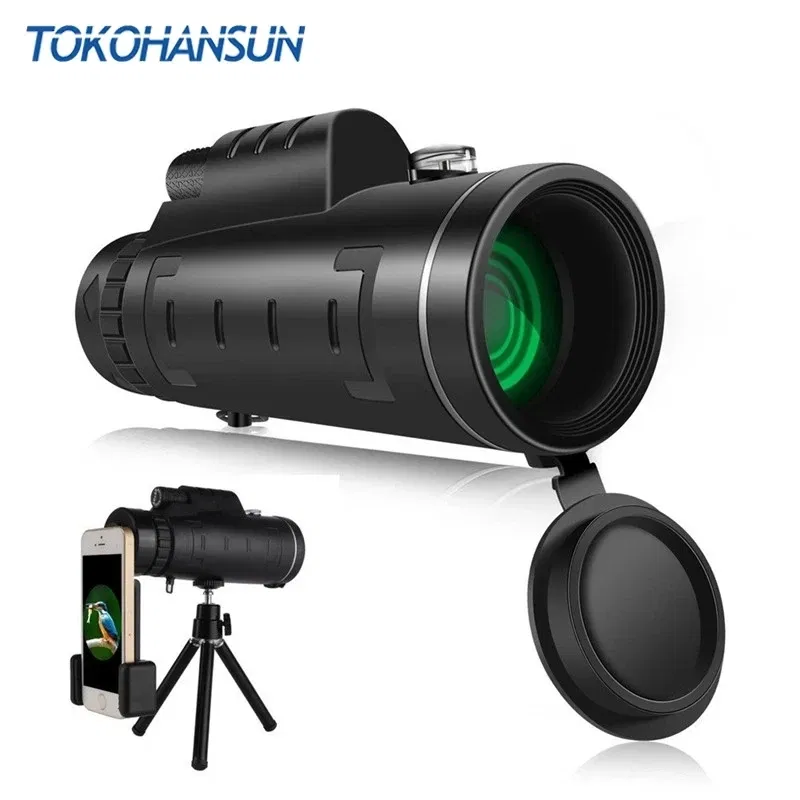 Color: Silver - Universal 40X60 Optical Glass Zoom Telescope Telephoto Mobile Phone Lens For iPhone 8 11 Huawei Samsung All Smartphones Lenses