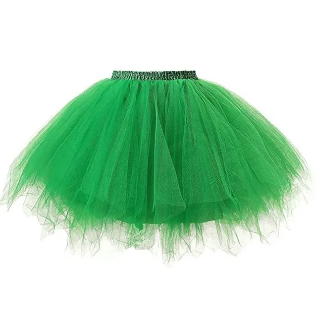 Color: green, Size: S - Fashion New Women's Tutu Skirt Rockabilly Petticoat for Carnival Costumes Tutu Underskirt Adul tDance Skirt Ballet Skirt Cosplay