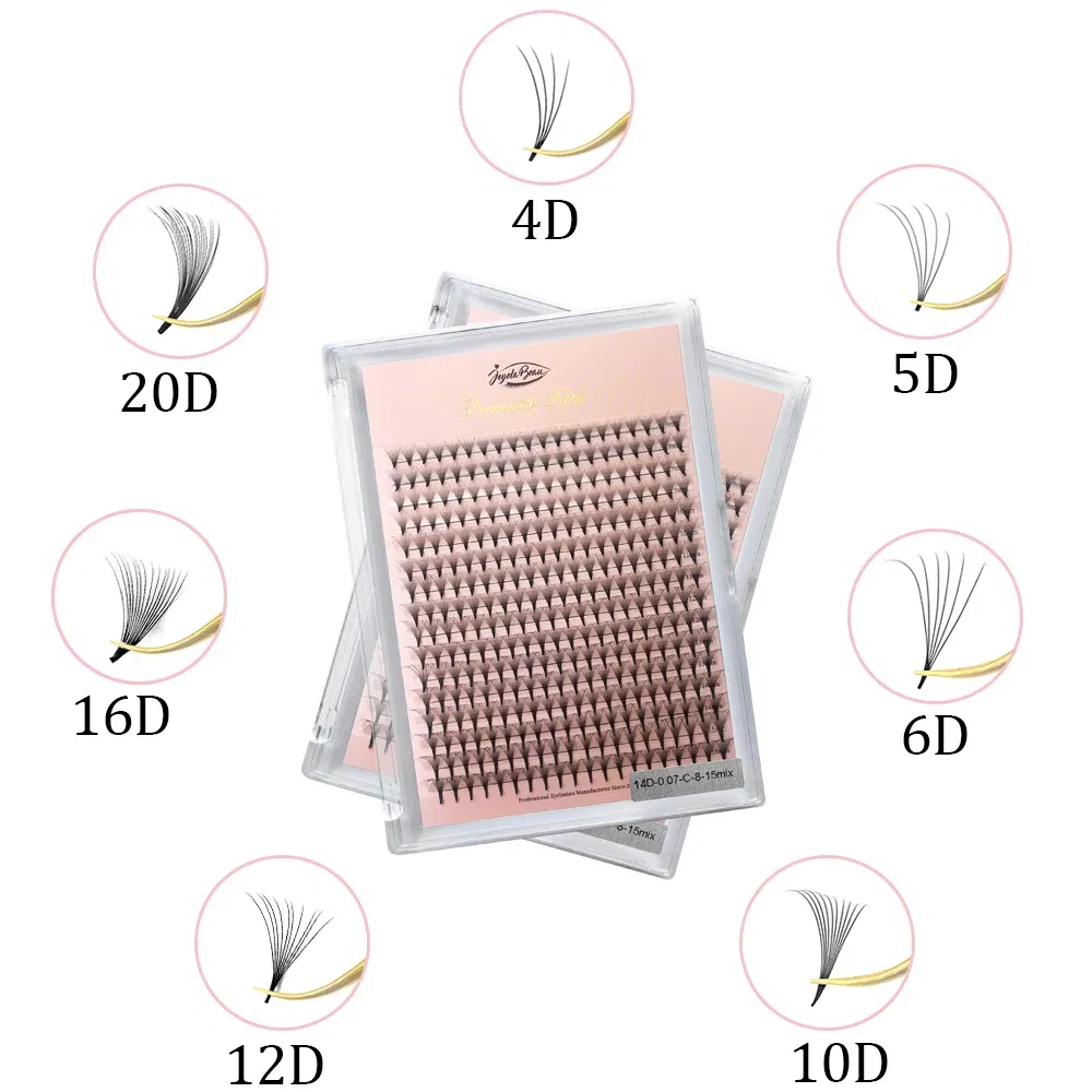 Color: Navy Blue, Curl: C, Thickness: 0.07mm, Length: 9mm, Ships From: CHINA - Goddess Premade Volume Fans 5D 6D 10D 12D 14D 16D 20D Individual Lashes Extension Pointy Stem Russian Volume Fans 120/320 fans
