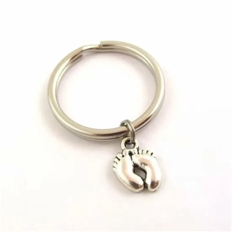 Baby Feet Keychain, Baby Feet Keyring, New Mom Accessories, Baby Shower Gift, Baby Feet Charm, Baby Feet Accessories, New Mom
