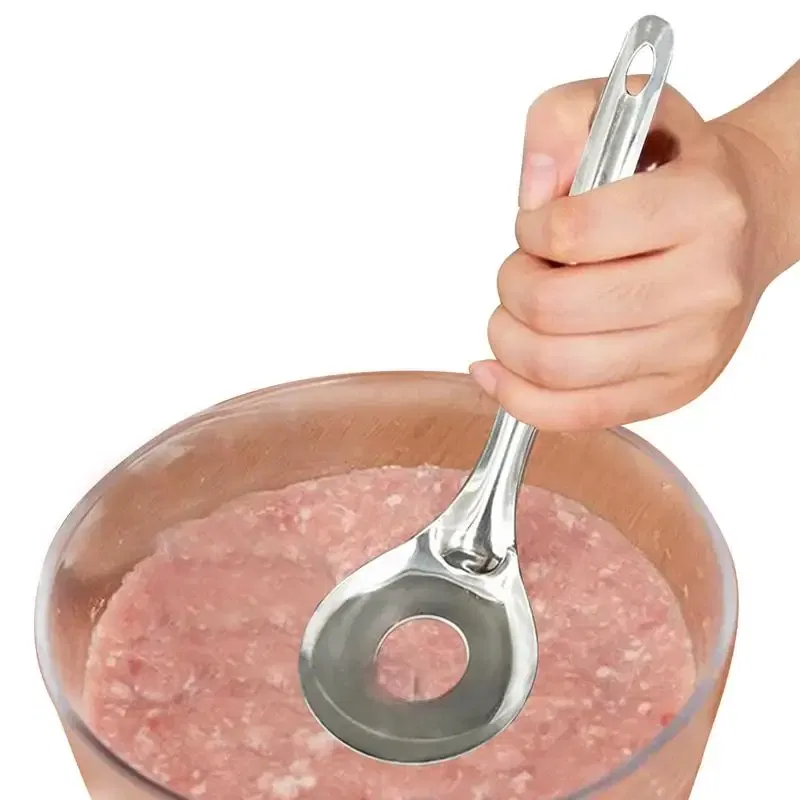 Color: Silver, Ships From: CHINA - Meatball Spoon Stainless Steel Meatball Scoop Ball Maker Non-Stick Meatball Maker Meat Baller With Long Handle Meatball Spoon