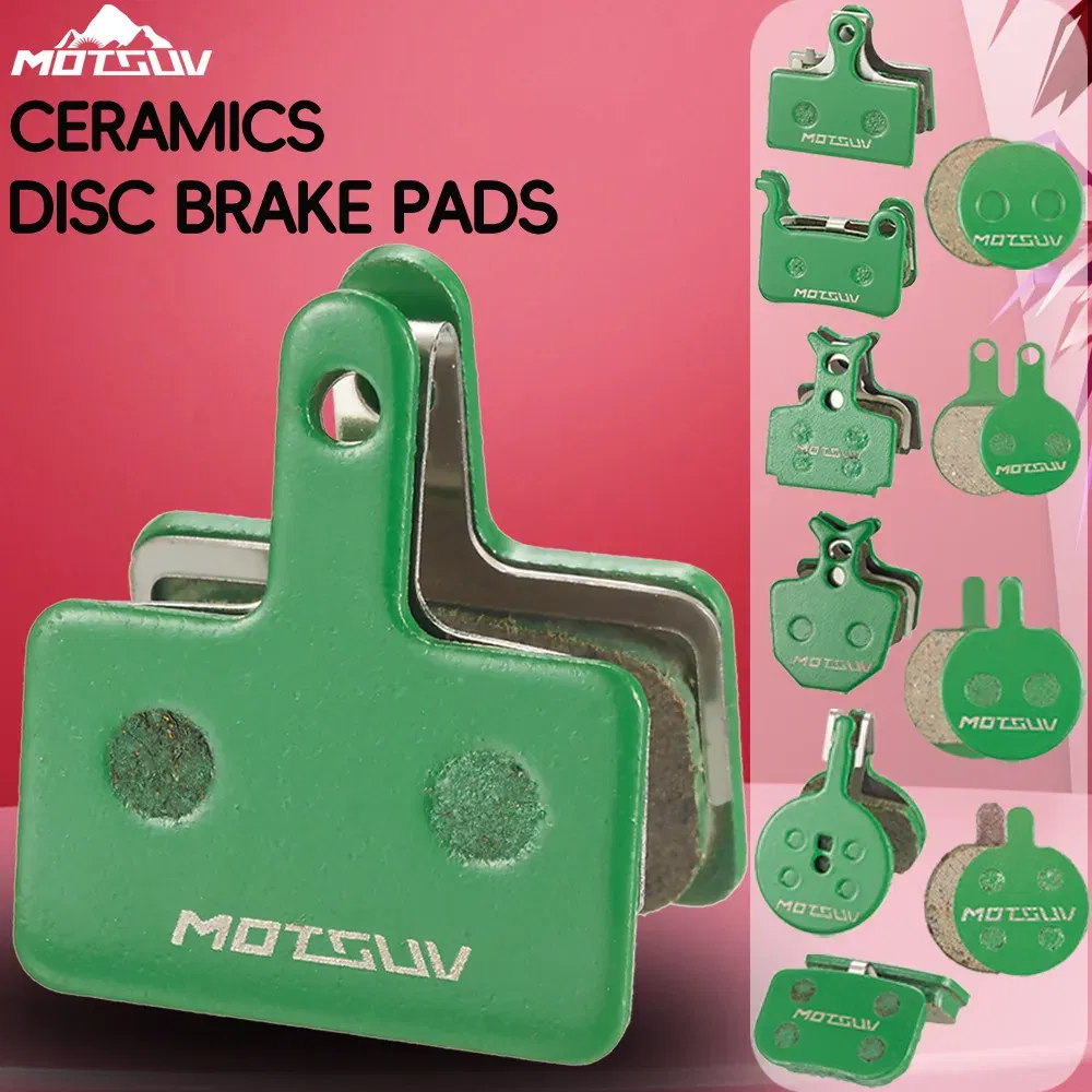 Color: Burgundy - MOTSUV Bicycle Ceramics Hydraulic Disc Brake Pads For AVID SHIMANO HAYES SRAM MAGURA FORMULA HOPE Cycling MTB Bike Bicycle Parts