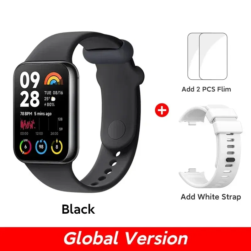 Color: NEON, Ships From: CHINA - New! Band 8 Pro Global Version Smart Wristband1.74" Color Square AMOLED GNSS Blood Oxygen Heart Rate Monitor Bluetooth 5.3