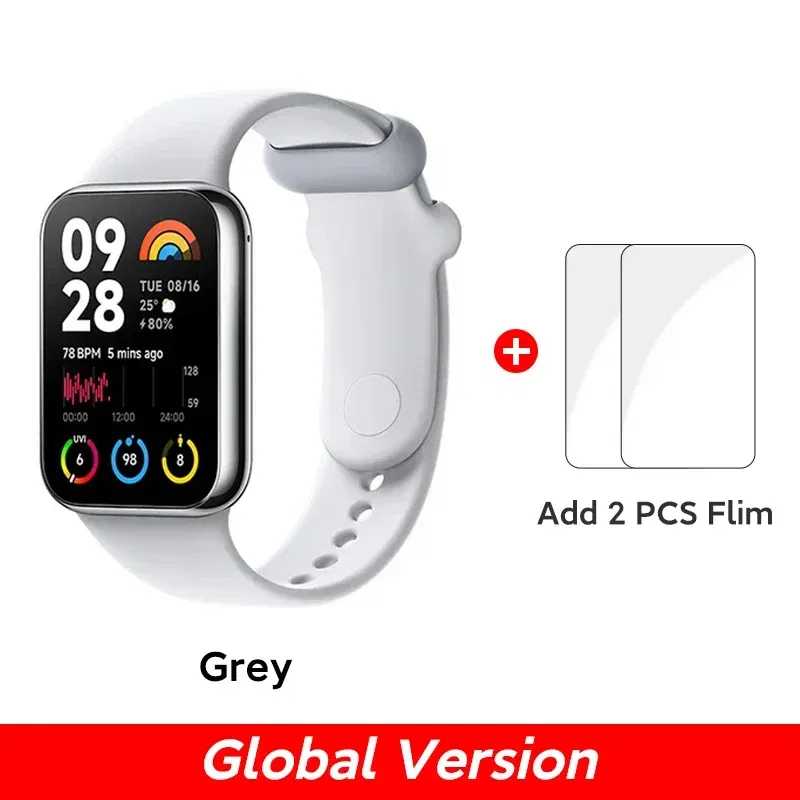 Color: NEON, Ships From: CHINA - New! Band 8 Pro Global Version Smart Wristband1.74" Color Square AMOLED GNSS Blood Oxygen Heart Rate Monitor Bluetooth 5.3