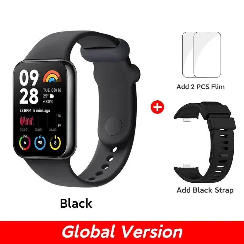 Color: NEON, Ships From: CHINA - New! Band 8 Pro Global Version Smart Wristband1.74" Color Square AMOLED GNSS Blood Oxygen Heart Rate Monitor Bluetooth 5.3