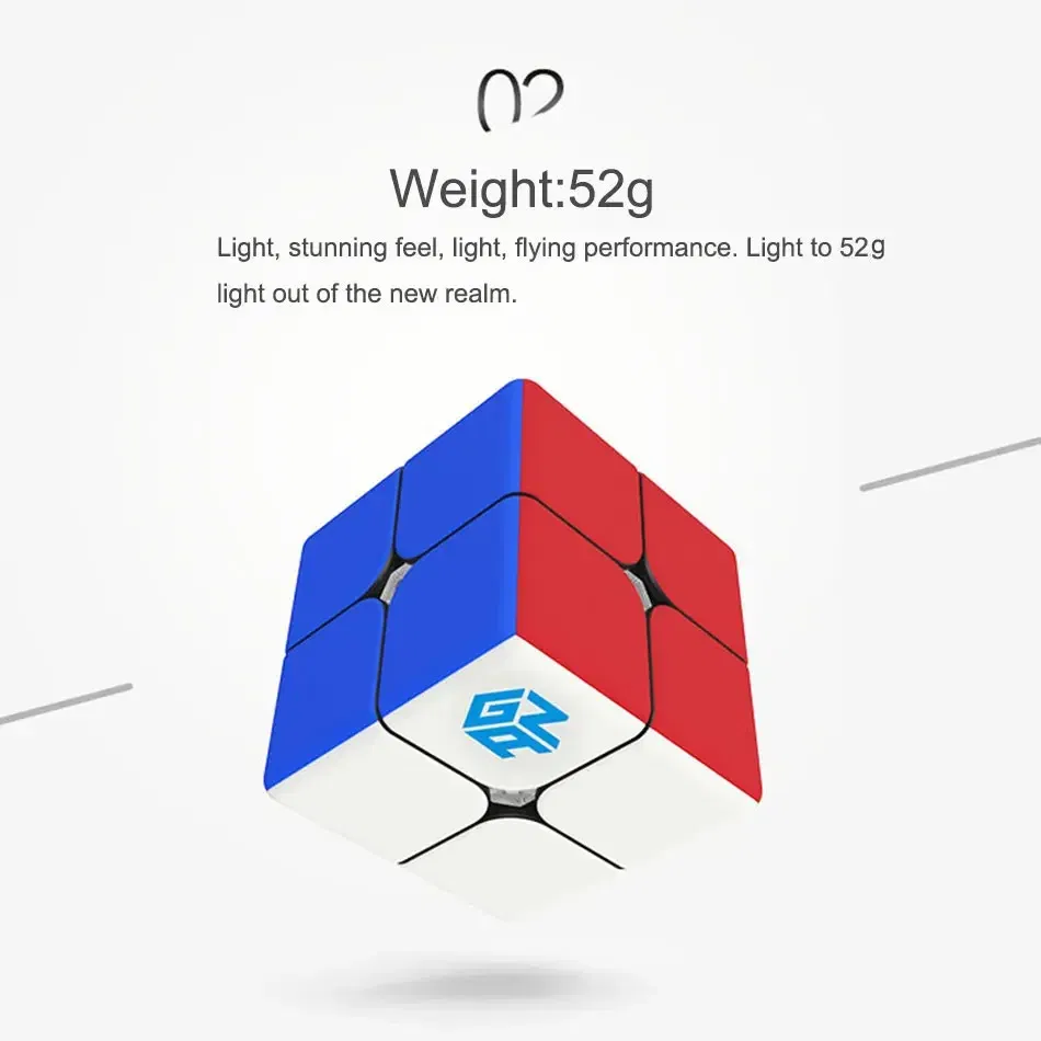 [JudyCube] GAN 249 V2 Magic Speed Cube Stickerless GAN 249 V 2 Professional Fidget Toys GAN249 V 2 Cubo Magico Puzzle Gan 2x2