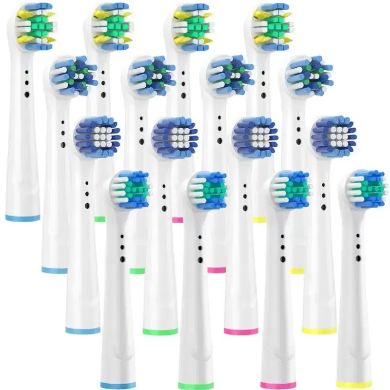 Color: Mint - Toothbrush Replacement Heads Refill for Oral B Electric Toothbrush Pro1000 Pro 3000 Pro5000 Pro7000 Vitality Floss Action