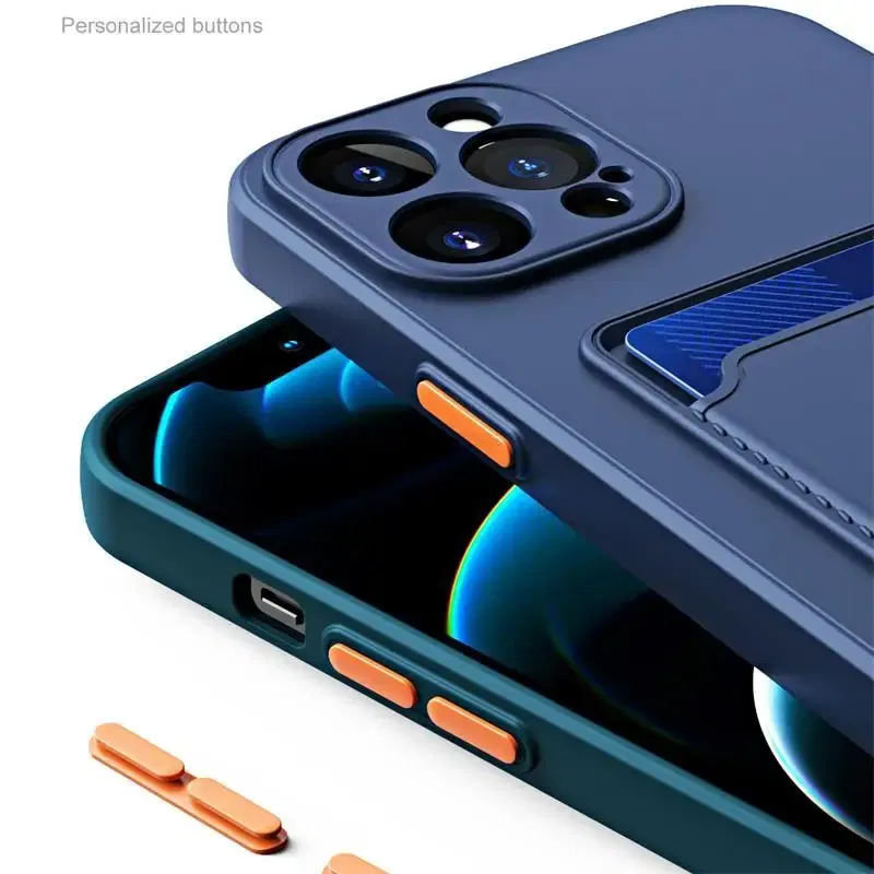 Color: Brown, Material: Microfiber - Card Holder Wallet Case For Samsung Galaxy A32 A53 A33 A13 A52 5G Case on A72 A22 A12 A51 A71 Shockproof Liquid Silicone Cover