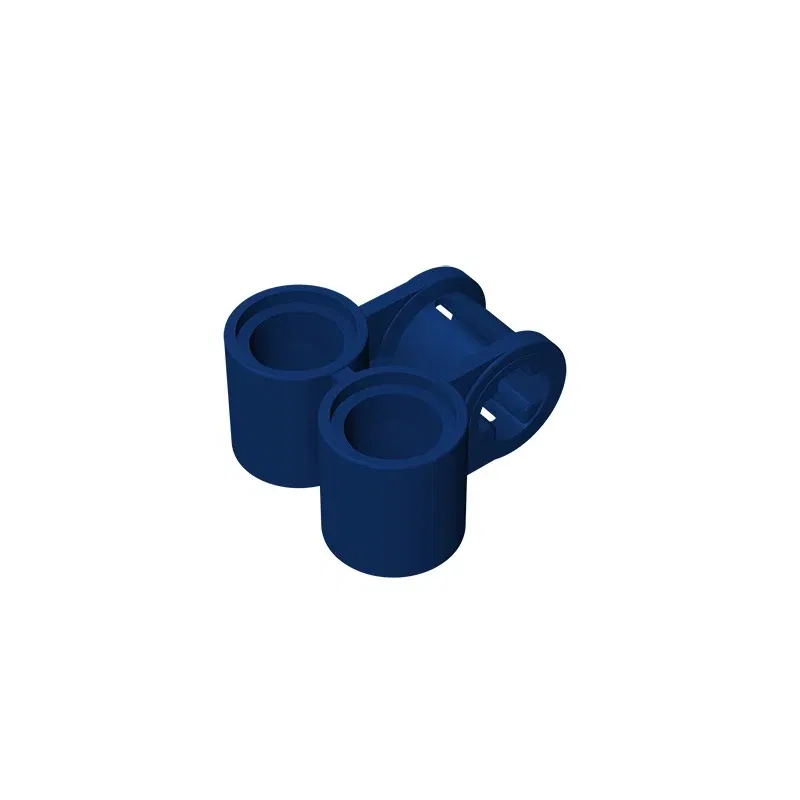 Color: Wood - Gobricks GDS-927 Technical, Axle and Pin Connector Perpendicular Double compatible with lego 32291 pieces of children's DIY