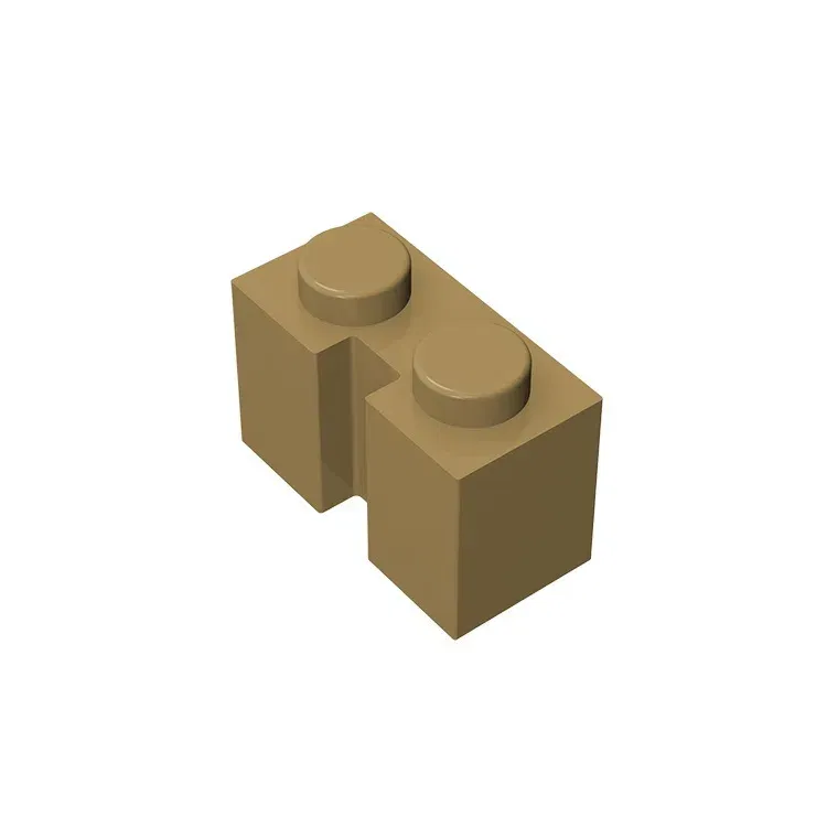 Color: WHITE - Gobricks GDS-798 BRICK 1X2 W. GROOVE compatible with lego 4216 children's toys Assembles Building Blocks Technical