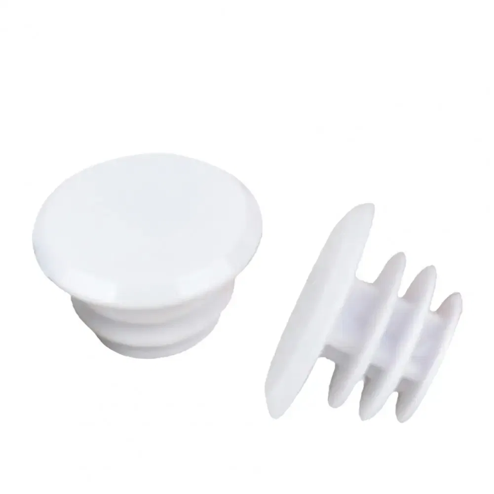Color: WHITE - 2Pcs Mountain Bicycle Cycling Rubber Handlebar 17-22mm End Stopper Plugs Caps End Stopper Plugs Caps