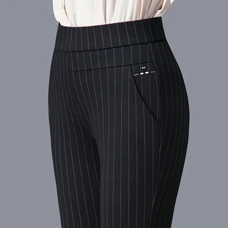 Color: Ivory, Size: S - Thin & Thick Warm Winter Pencil Pants Womens Snow Plush Strench Lady OL SkinnyTrousers Femal Thichen Slim Clothing Leggings