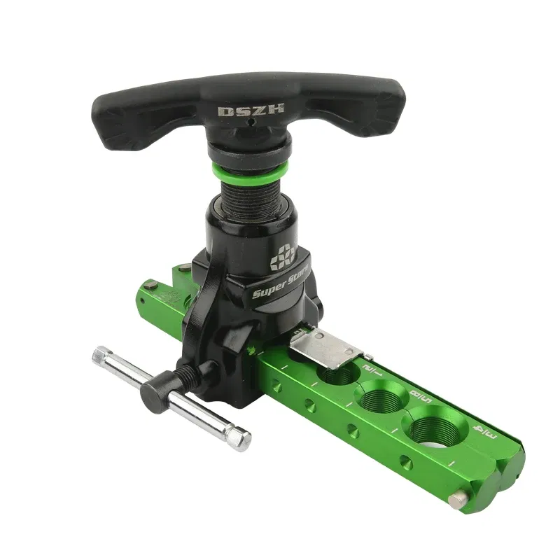 Color: Green - DSZH Reamer Flaring Tool ST-806A Copper Pipe Maintenance Eccentric Tube Expander Tool