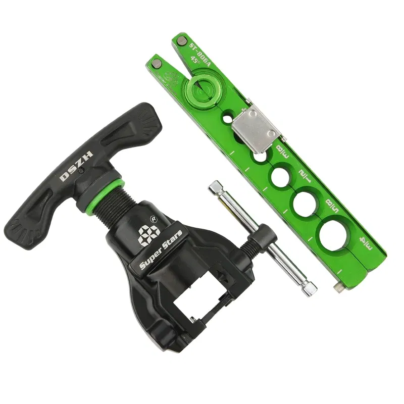Color: Green - DSZH Reamer Flaring Tool ST-806A Copper Pipe Maintenance Eccentric Tube Expander Tool