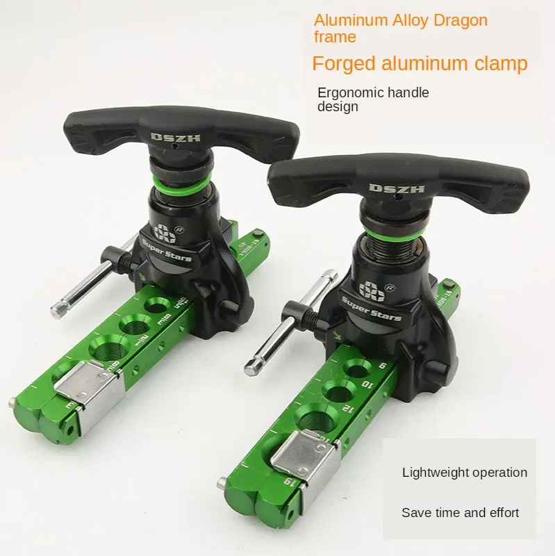 Color: Green - DSZH Reamer Flaring Tool ST-806A Copper Pipe Maintenance Eccentric Tube Expander Tool