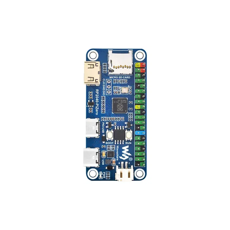 Color: WHITE - Waveshare RP2350-PiZero RP2040-PiZero Raspberry Pi Pico 2 RP2350B RP2350-PiZero Development Board PSRAM DVI For HDMI