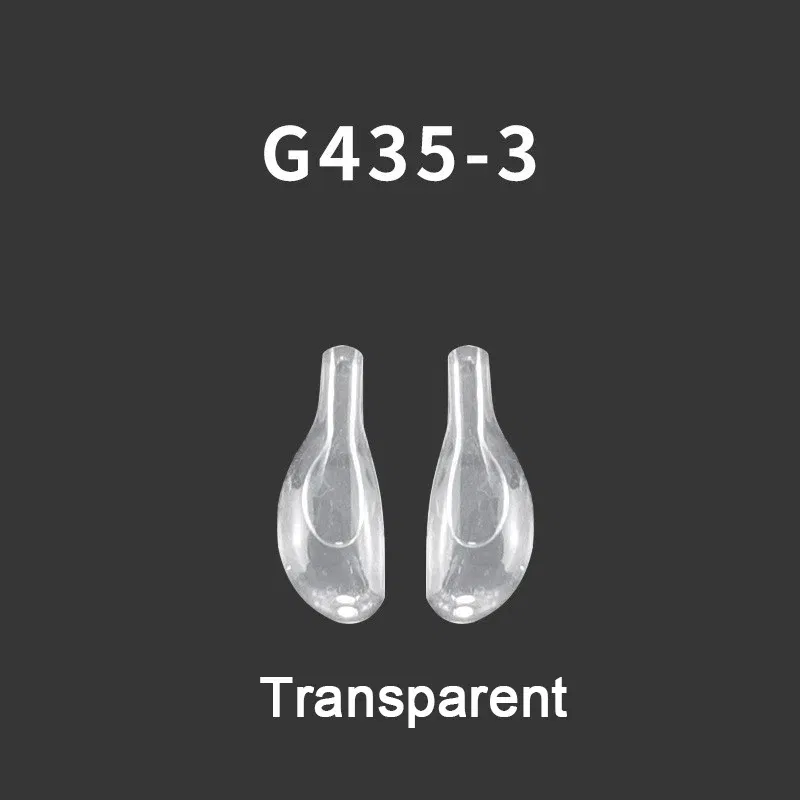 Color: GRAY - 1pair Silicone U Shape Nose Pad Arm Eyeglasses Anti Slip Accesssory