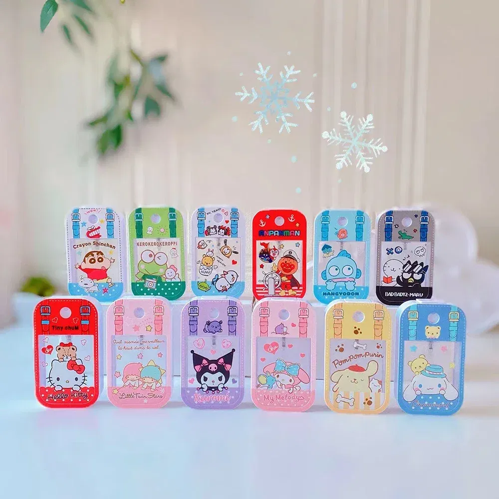 Color: Green - Sanrio Travel Perfume Bottle Refillable Melody Alcohol Bottle Kawaii Kuromi Cinnamoroll Gifts Boys Kids Girls Childrens