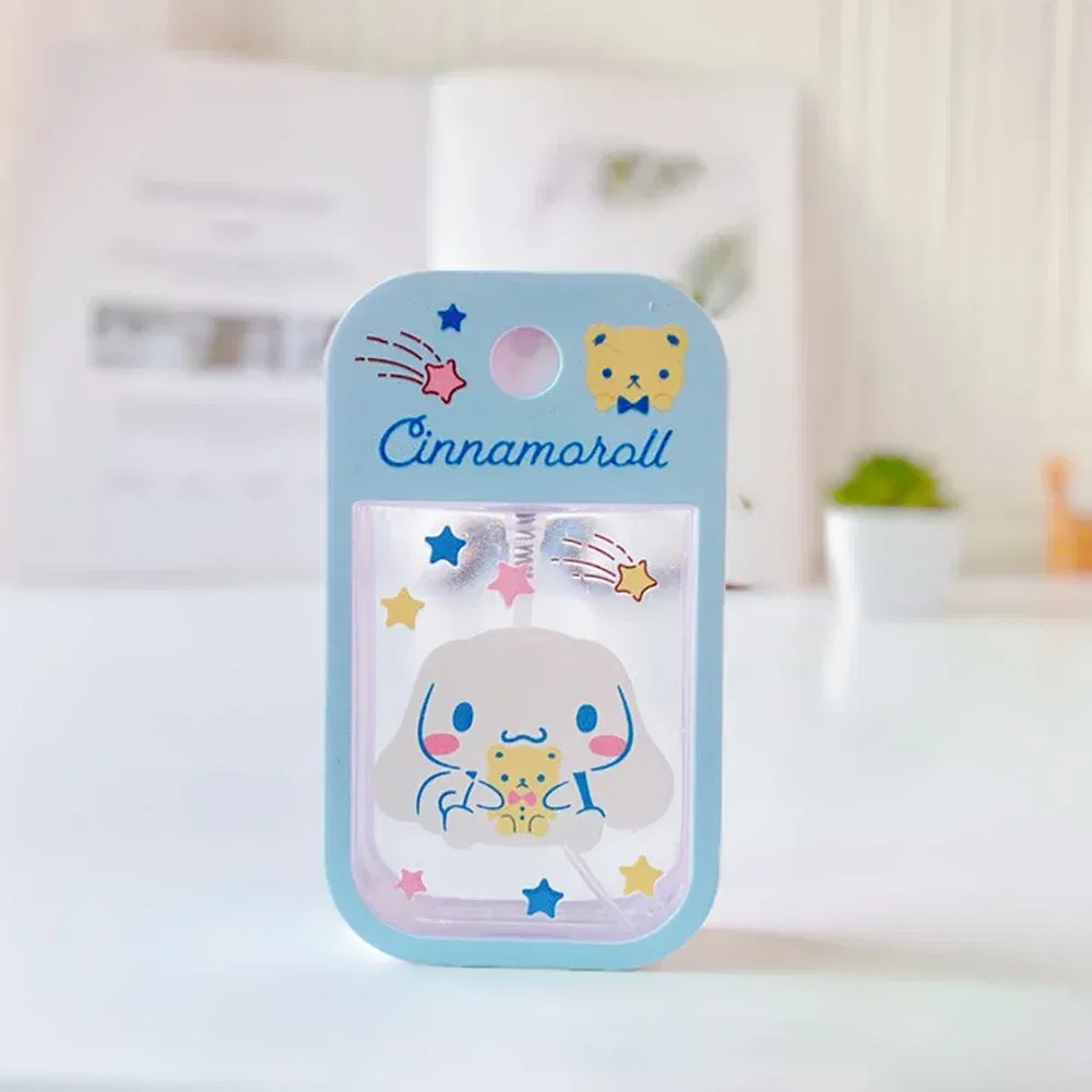 Color: Green - Sanrio Travel Perfume Bottle Refillable Melody Alcohol Bottle Kawaii Kuromi Cinnamoroll Gifts Boys Kids Girls Childrens