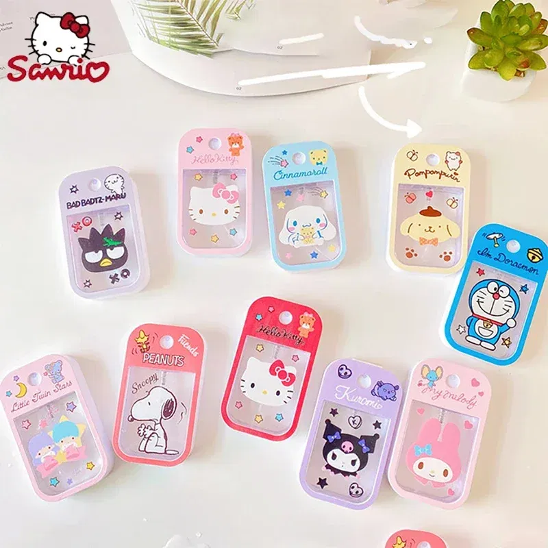 Color: Green - Sanrio Travel Perfume Bottle Refillable Melody Alcohol  Bottle Kawaii Kuromi Cinnamoroll  Gifts Boys Kids Girls Childrens