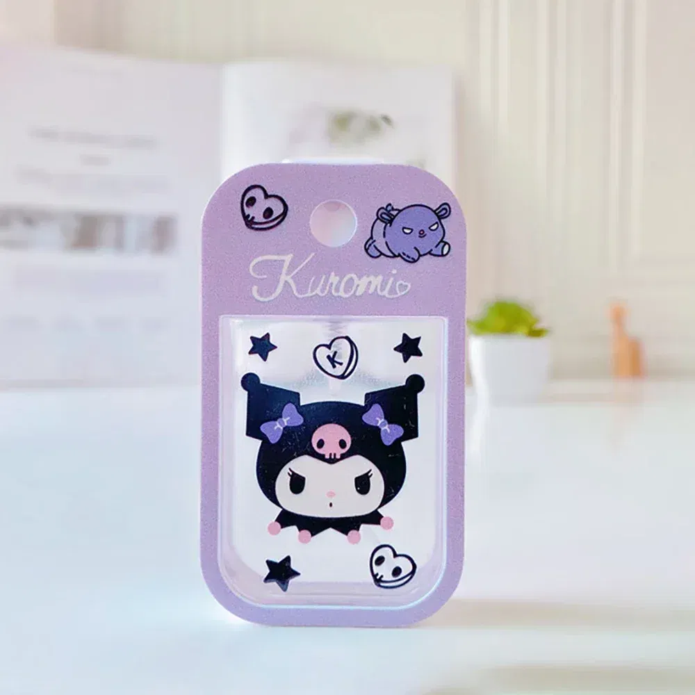 Color: Green - Sanrio Travel Perfume Bottle Refillable Melody Alcohol Bottle Kawaii Kuromi Cinnamoroll Gifts Boys Kids Girls Childrens