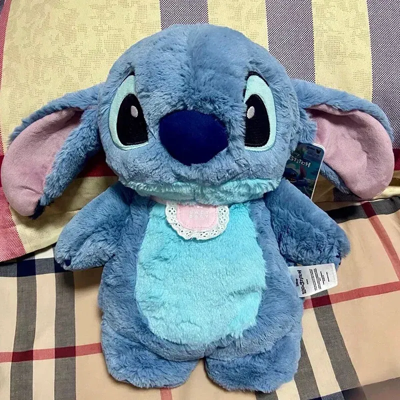 Color: Brown - Authentic Disney] Stitch Plush Doll Stuffed Soft Toy Car Pillow Comfort Toy Kids Christmas Birthday Gift
