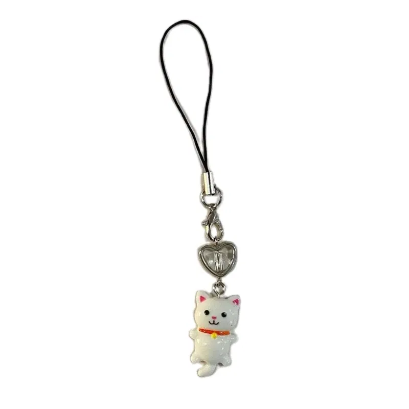 Color: Blue - Goth Y2K Phone Charm Pendant Kawaii-Key Chain For Bag Cute Accessory Women Guitar Strap Lanyard Beaded Keychain Pendant