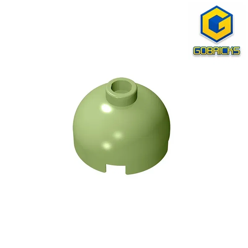 Color: Dark Blue - Gobricks GDS-742 Circles/Angles Brick2x2 Round brick compatible with lego 18841 30367 DIY Educational Building Blocks