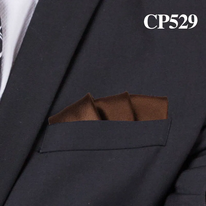 Color: Apricot - Satin Handkerchief For Men Candy Color Mens Suits Pocket Square Business Chest Towel Hanky Suit Napkin Solid Hankies