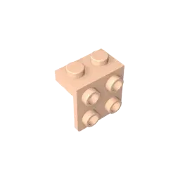 Color: Apricot - MOC PARTS GDS-641 ANGLE PLATE 1X2 / 2X2 compatible with lego 44728 21712 92411 children's toys Assembles Building Blocks