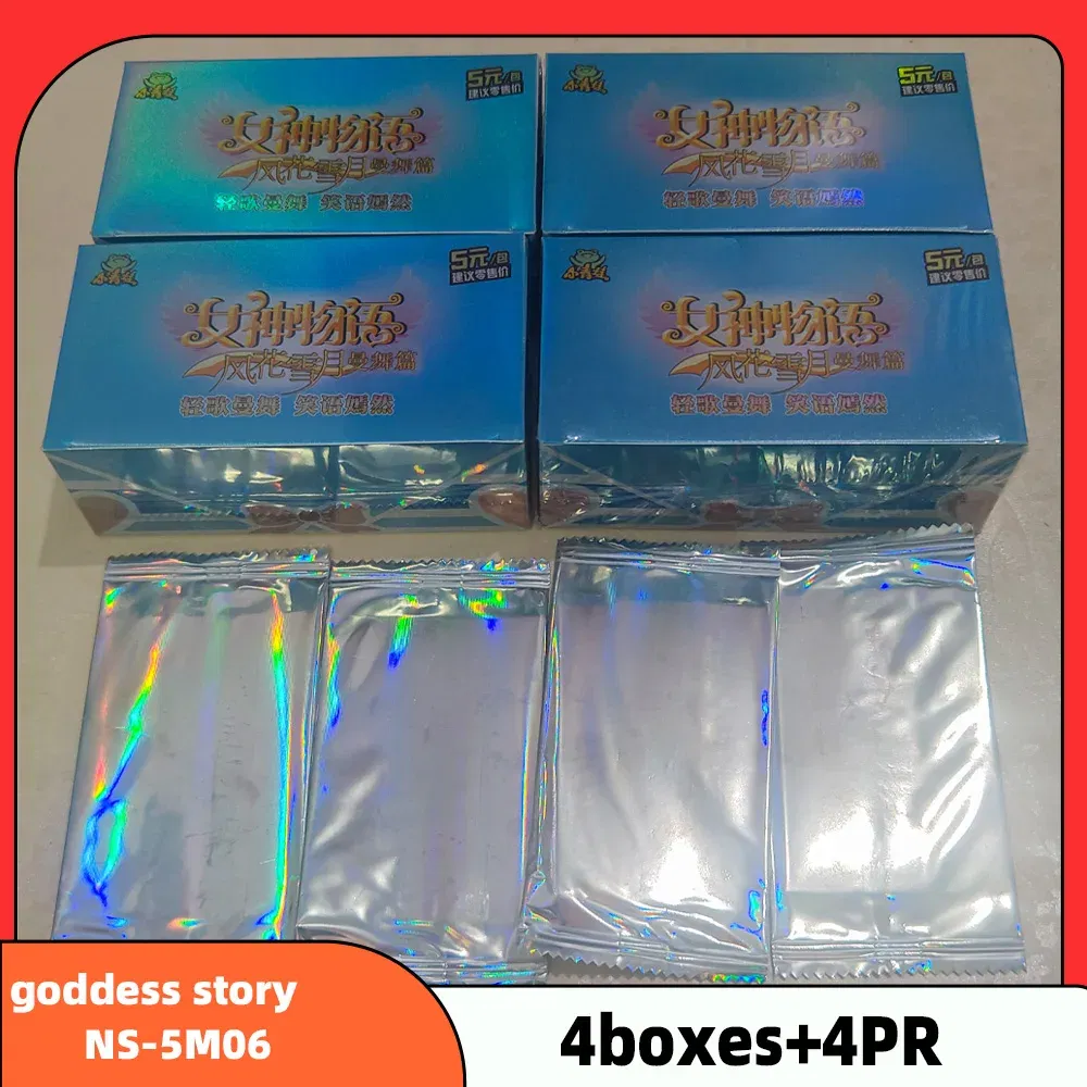 Color: nine - Wholesale 4 Boxes Goddess Story NS-11 Collection Card PR Anime Games Girl Party Swimsuit Bikini Feast Booster Box Doujin