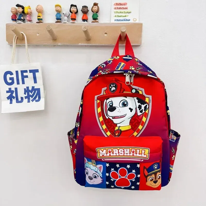 Color: SKY BLUE - PAW Patrol Original Backpack Skye Chase Schoolbag Anime Figure Boys Girls Puppy Patrol Doll Cute Cartoon for Children Toys Gifts