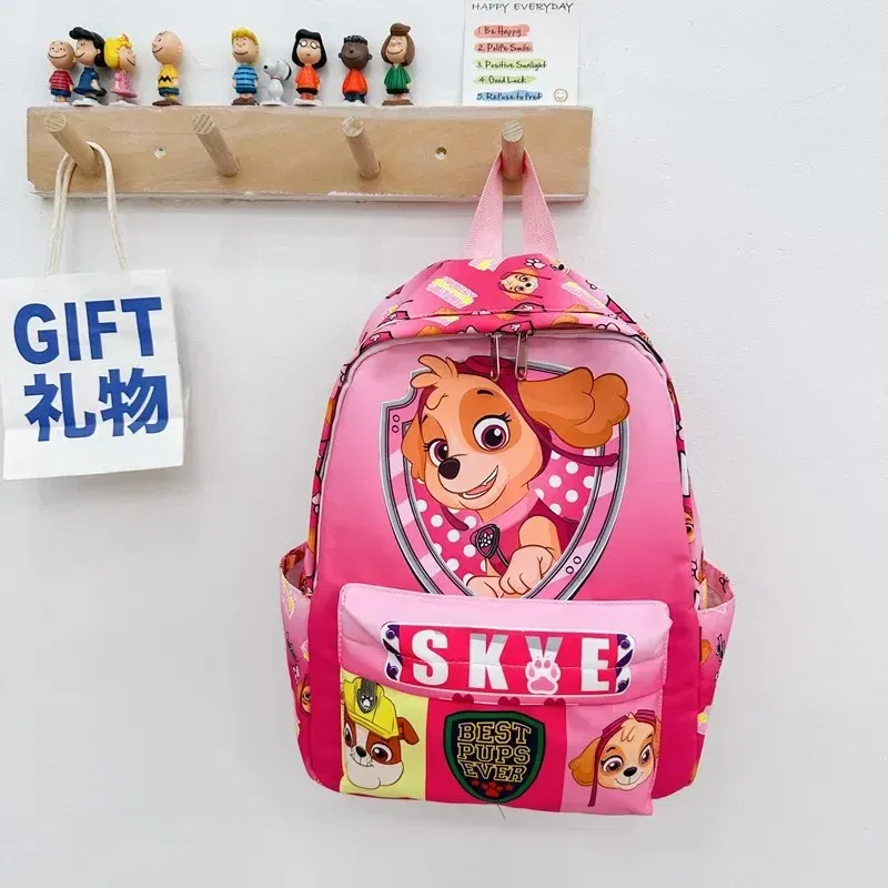 Color: SKY BLUE - PAW Patrol Original Backpack Skye Chase Schoolbag Anime Figure Boys Girls Puppy Patrol Doll Cute Cartoon for Children Toys Gifts