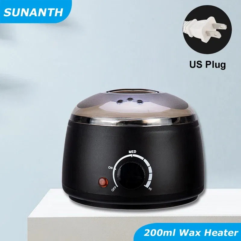 Color: Gold - 200ml Wax Heater Hard Wax Bean Heating Wax Machine Hair Removal Paraffin Heater Depilatory Epilator Wax-melt Pot For Wax Bean
