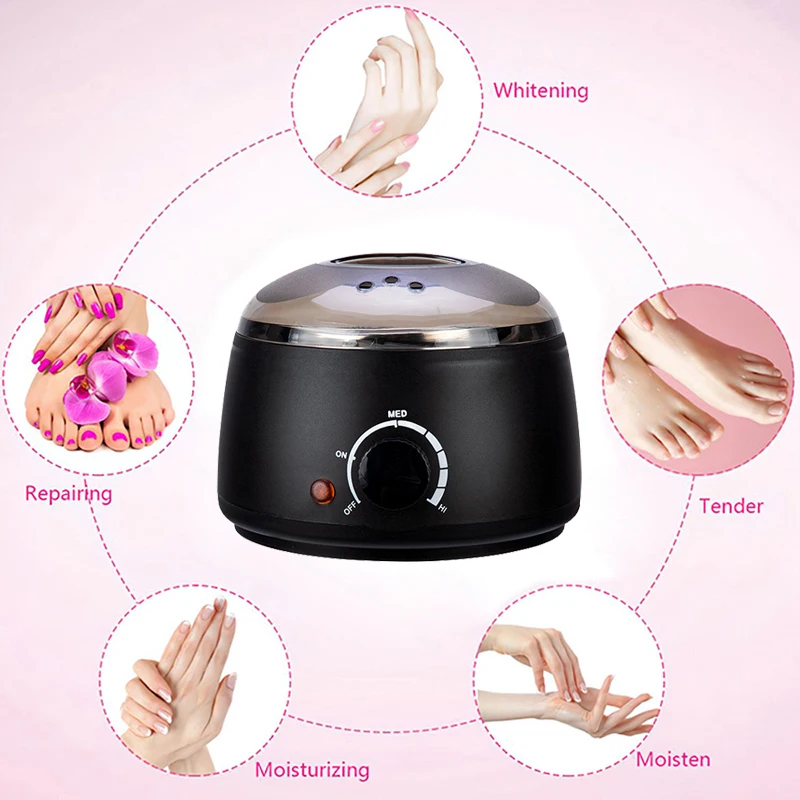 Color: Gold - 200ml Wax Heater Hard Wax Bean Heating Wax Machine Hair Removal Paraffin Heater Depilatory Epilator Wax-melt Pot For Wax Bean