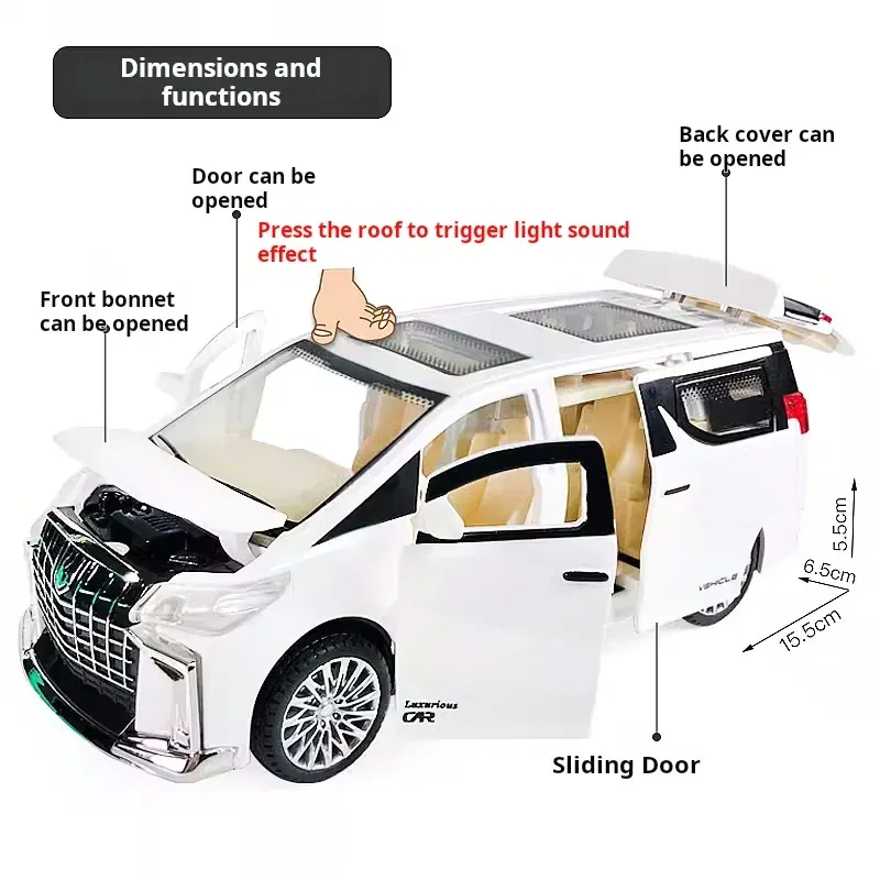 Color: Multicolor - Children's Inertia Pull-back Car Toy with Lighting Sound Simulation Commercial Car Model Boy Gift Toy Car Kids Holiday Gift
