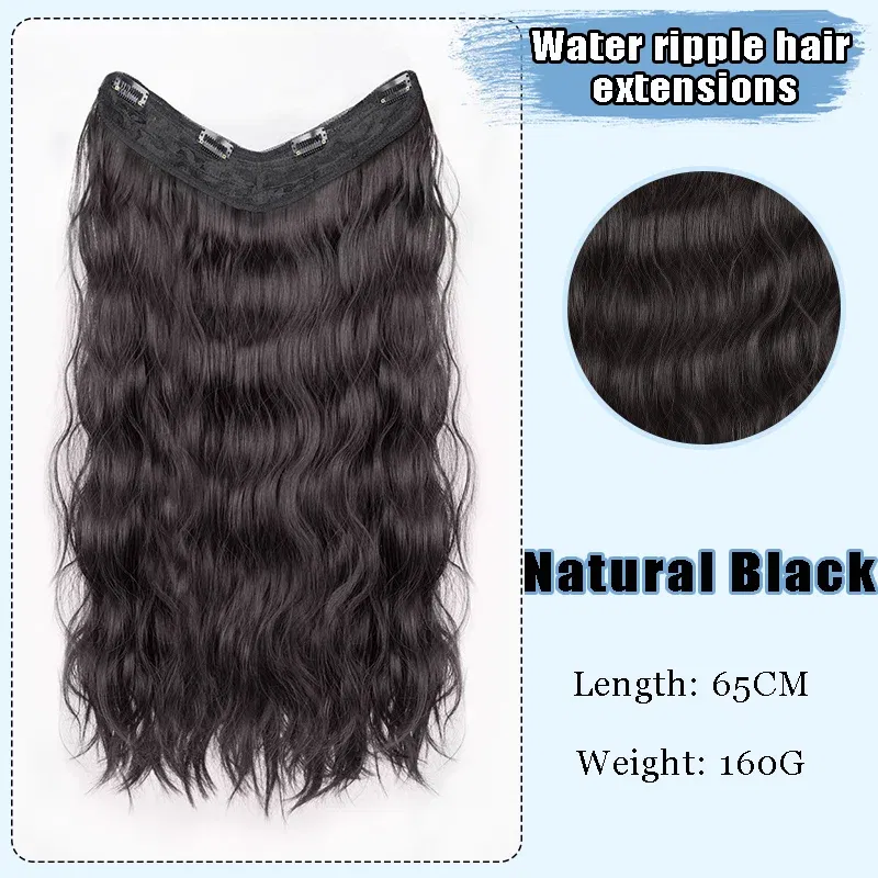Color: P1B/27 - AOSI Part Synthetic Clip In Hair Extension Long Thick Curly Natural Blonde Flase Hair Hairpieces For Women Heat Resistant